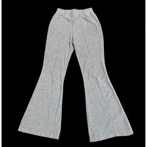 Aerie Ribbed Velour Flare Pants XS Regular High Rise Loungewear Cozy Minimalist